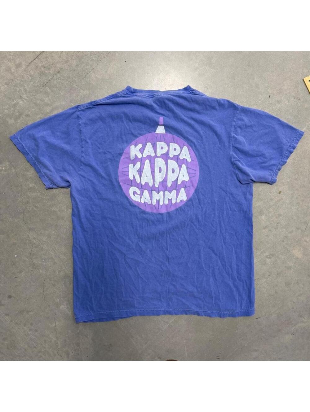 Kappa Kappa Gamma Winter Formal 2022 Comfort Colors Blue Sorority T Shirt Large